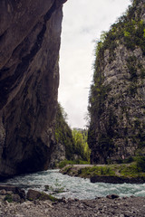 rapid mountain river in Abkhazia