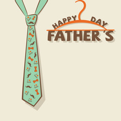 creative happy fathers day greeting design vector