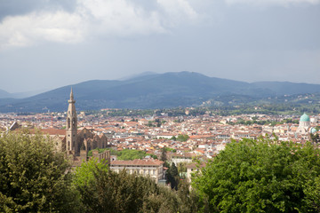 Fototapeta na wymiar Aerial Florence view