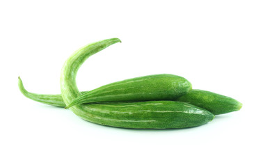Zucchini isolated on white background.