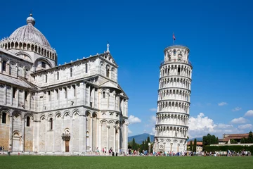 Deurstickers De scheve toren Leaning Tower of Pisa