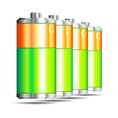 Battery Set. Vector
