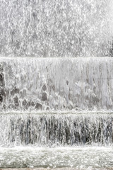 artificial waterfall, Water flow