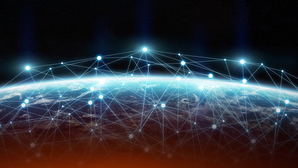 Obraz premium Global network connection