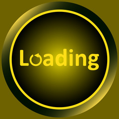 Icon yellow loading and arrow