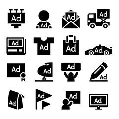 Advertising icon set