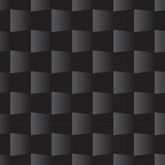 3d Square Seamless Pattern Black