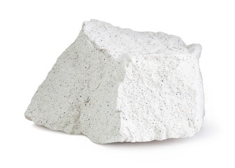 Zeolite isolated on a white background with clipping path