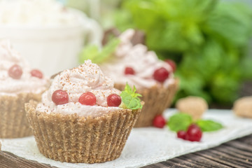 Homemade dessert from cottage cheese