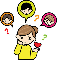 恋愛に悩む女性