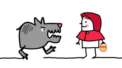 cartoon characters - little red riding hood