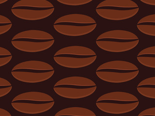 Obraz premium Seamless coffee beans background