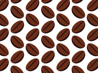 Seamless coffee beans background