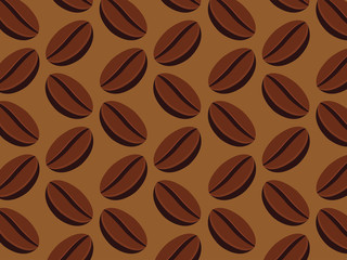 Seamless coffee beans background