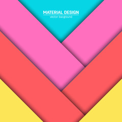 Vector material design background. Abstract creative concept layout template. For web and mobile app, paper art illustration design. style blank, poster, booklet. Motion wallpaper element. Flat ui