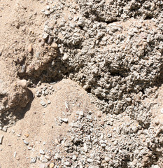background of gravel and sand