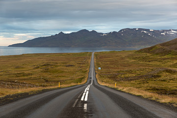 Carretera en Iceland.