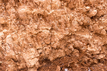 red clay at nature as background