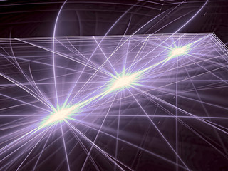 Abstract stars on gass background - digitally generated image