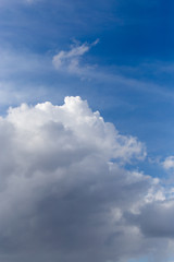 beautiful clouds on a blue sky
