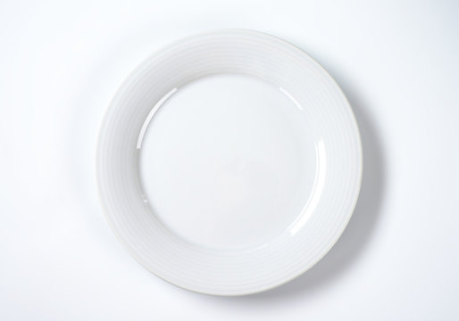 white dinner plate