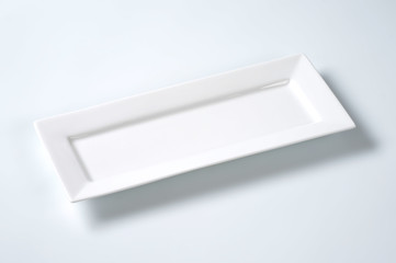 white rectangular plate