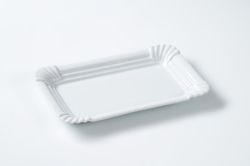 white rectangular plate