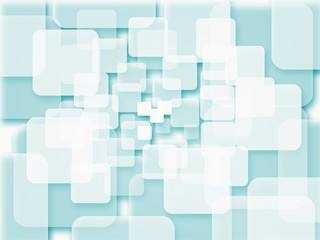 Business abstract green background with squares