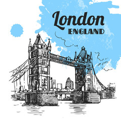 Obraz premium illustration London bridge