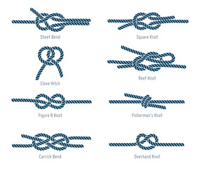 Nautical rope knots