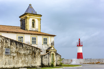 Historic church in the city of Salvador, Bahia