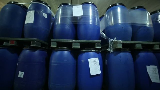 Barrel store with cosmetics