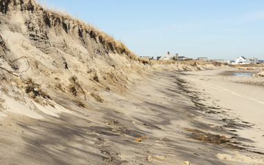 Beach erosion on Cape Cod Bay