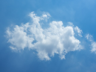 cloud on the blue sky.