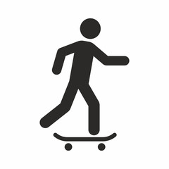 Fototapeta na wymiar Skateboarder icon