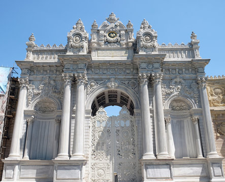 The door of Dolmabahce Palace / Istanbul.