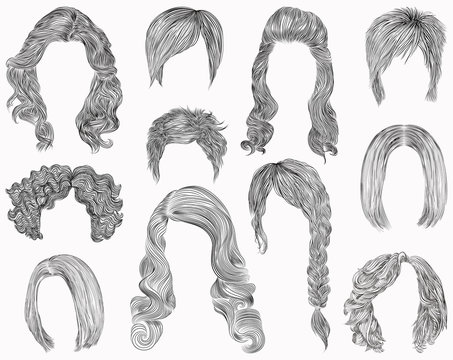 Drawing Hair Images – Browse 435,956 Stock Photos, Vectors, and Video |  Adobe Stock
