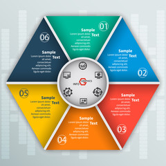 Abstract 3D Paper Infographics