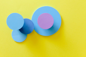 Complementary color background web design imitating the straight lines and curves of the material...