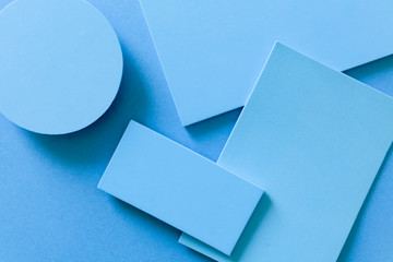 Complementary color background web design imitating the straight lines and curves of the material...