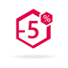 5%