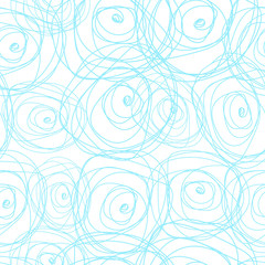 Fototapeta na wymiar seamless, pattern, blue, flowers, abstraction, vector
