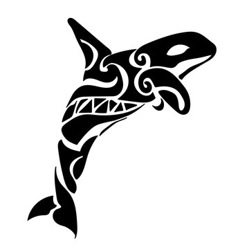 recommend clip art: shark tattoo Polynesia Maori vector