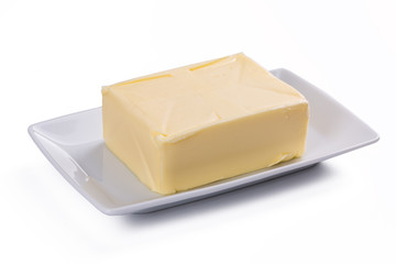 block butter on plate