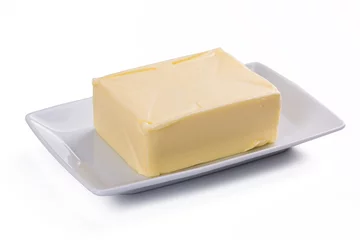 Gordijnen block butter on plate © orinocoArt