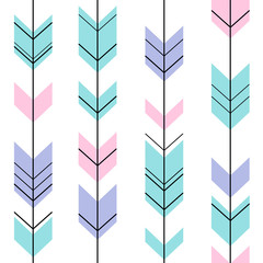 pastel arrow pattern seamless ethnic hipster vector - 109730605