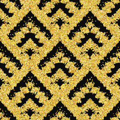 Hand drawn painted seamless pattern. illustration