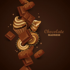 Abstract background with chocolate.