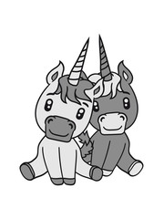 unicorn unicorns couple couple love love 2 cute cute dancing pony horse pferdchen kawaii child girl baby foal