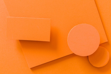 Complementary color background web design imitating the straight lines and curves of the material...